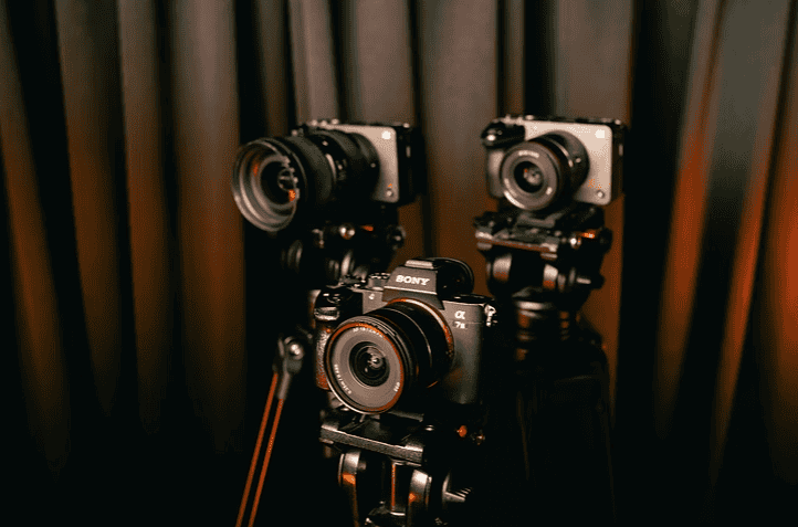 High-quality professional cameras for stunning photos and videography at Villo Studio, South Africa.