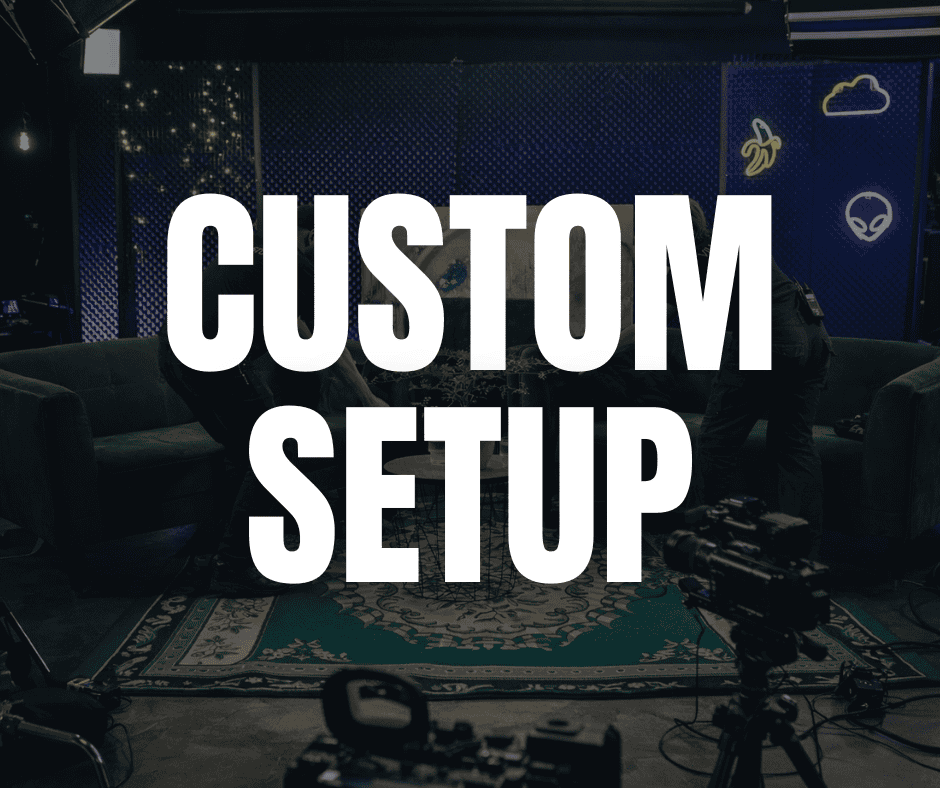 Custom podcast setup