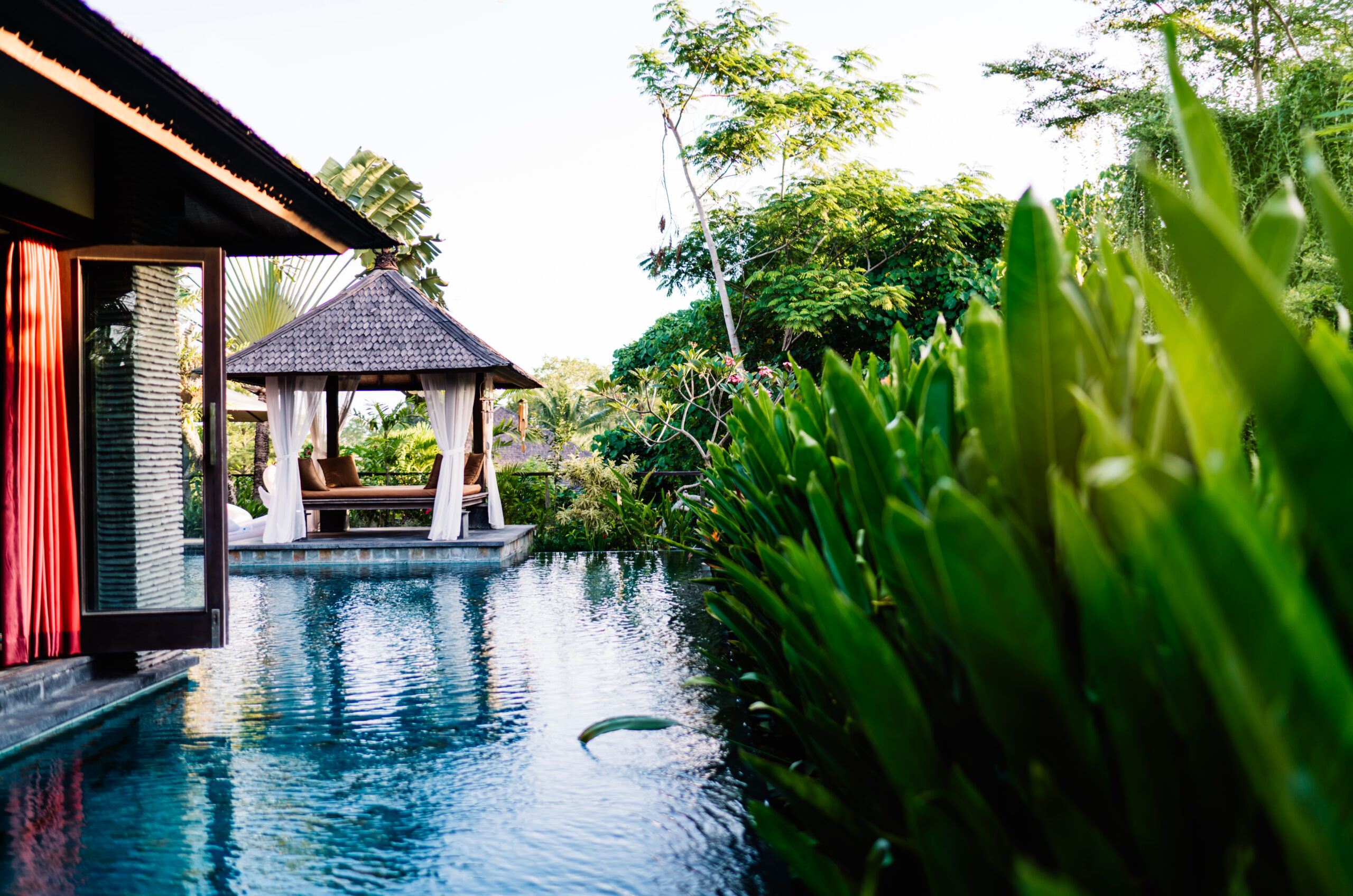 Modern villa on tropical resort