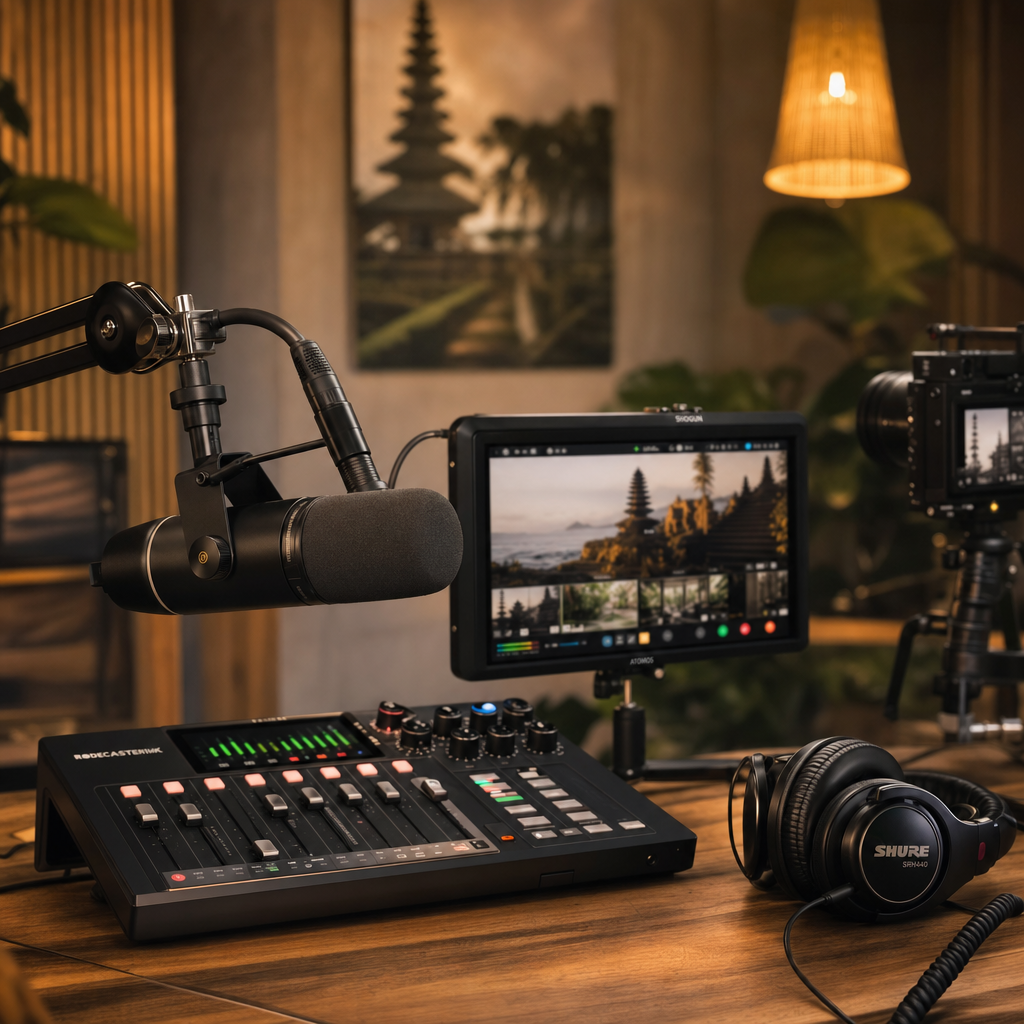 Inside Villo Studio podcast room