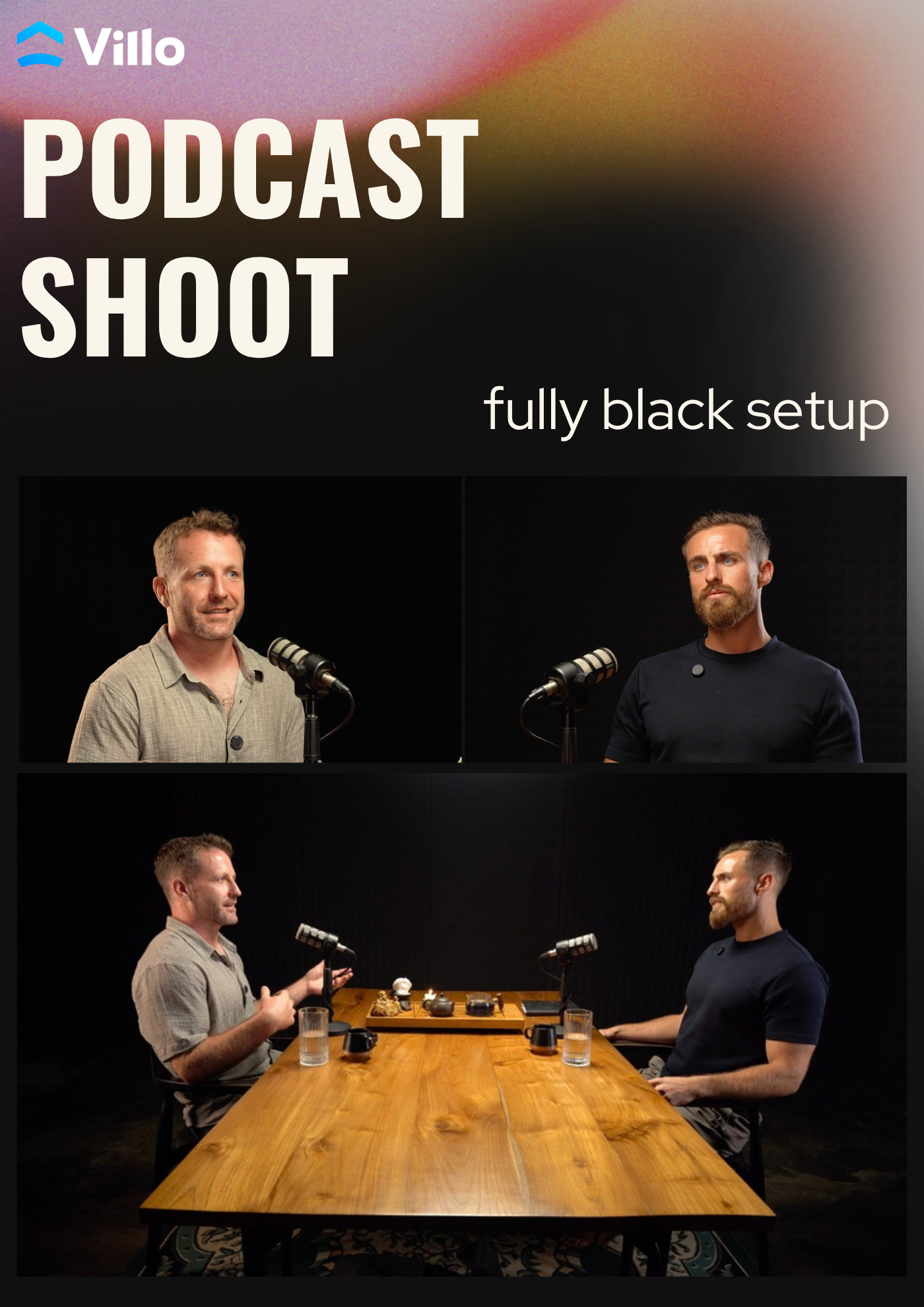 Podcast Fully Black Setup