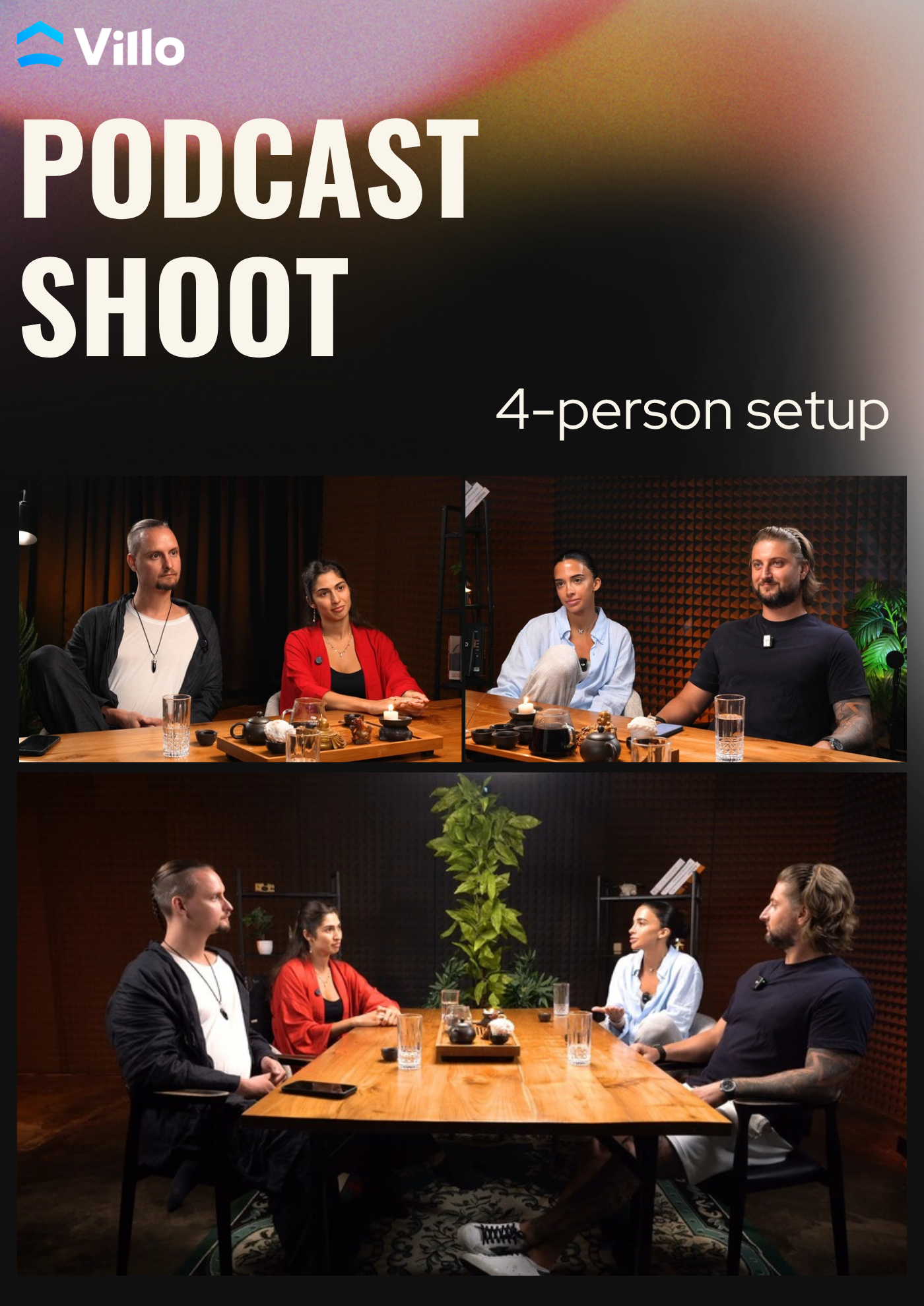 Podcast 4-Person Setup